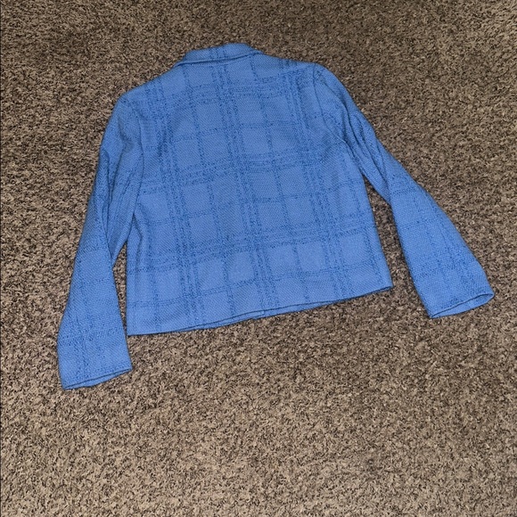 J.McLaughlin French Blue Claudie Women's Tweed Jacket - Picture 9 of 10